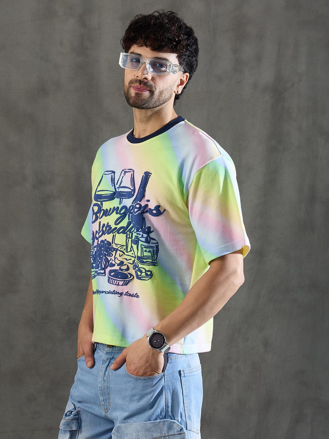 Rainbow Lifestyle Graphic Oversized Tshirt