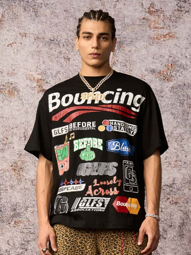 Street Graphic Print T-Shirt - 2415