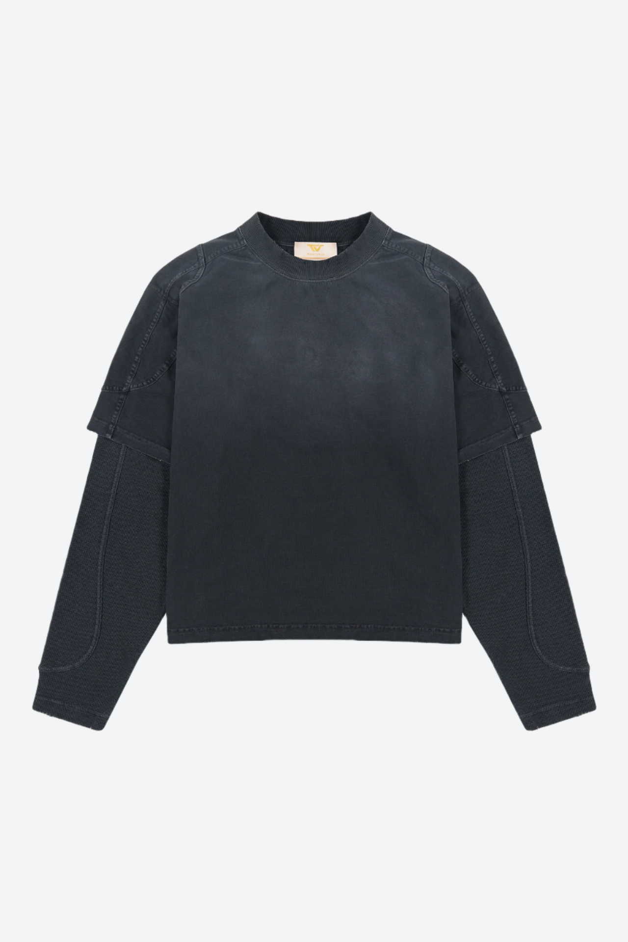 Black Double Layered Long Sleeve