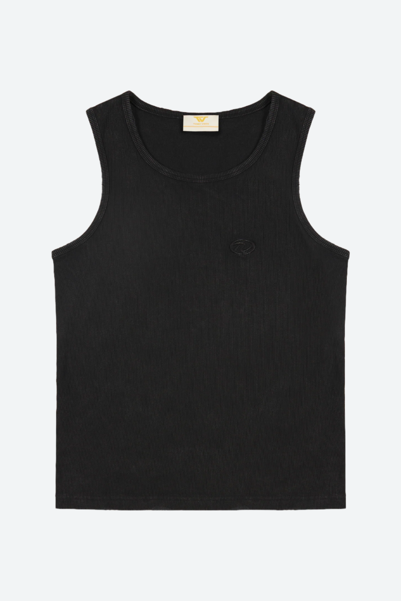 Black "Echoes" Tank Top