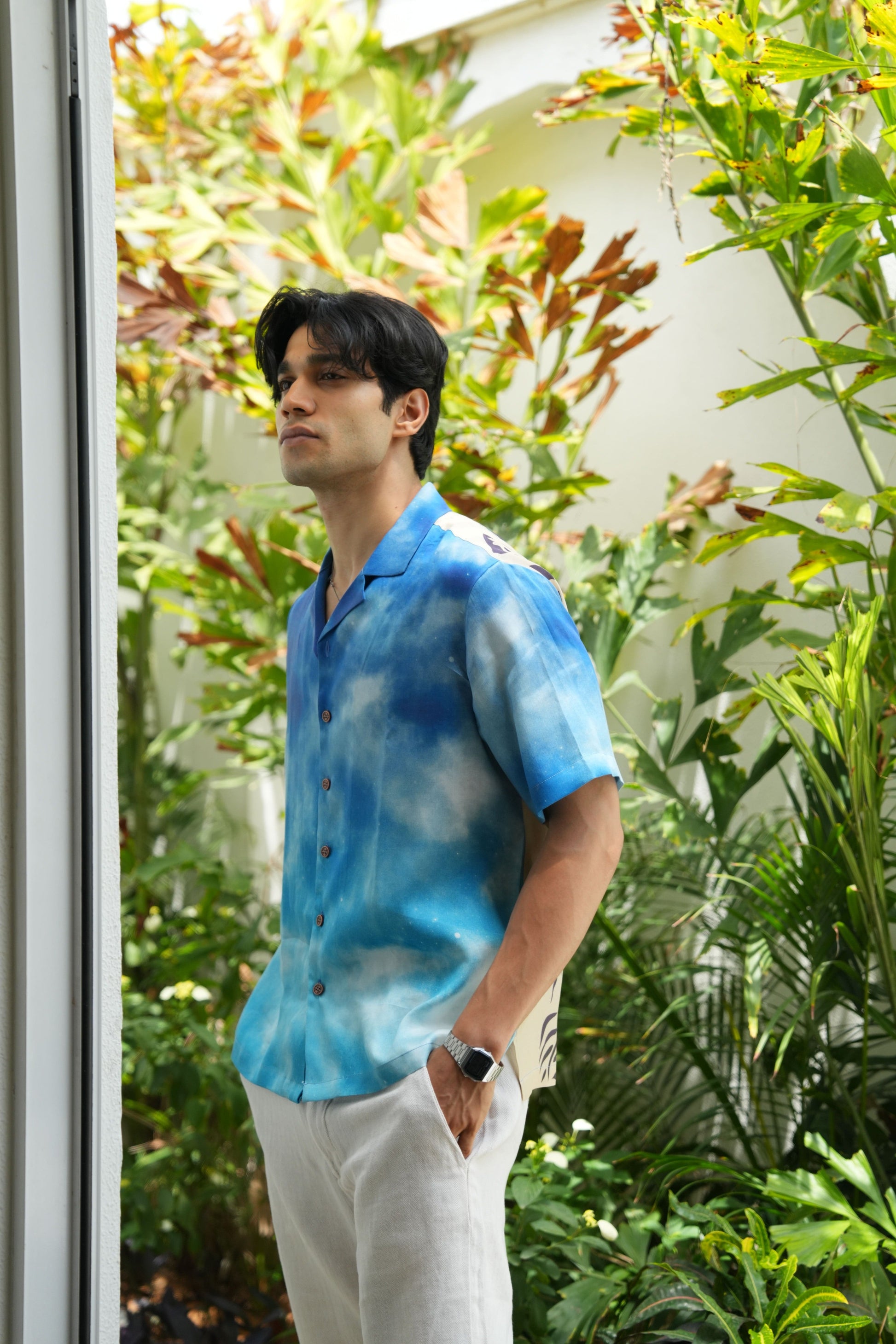Jungle Guardian Relaxed Fit Cuban Collar Shirt
