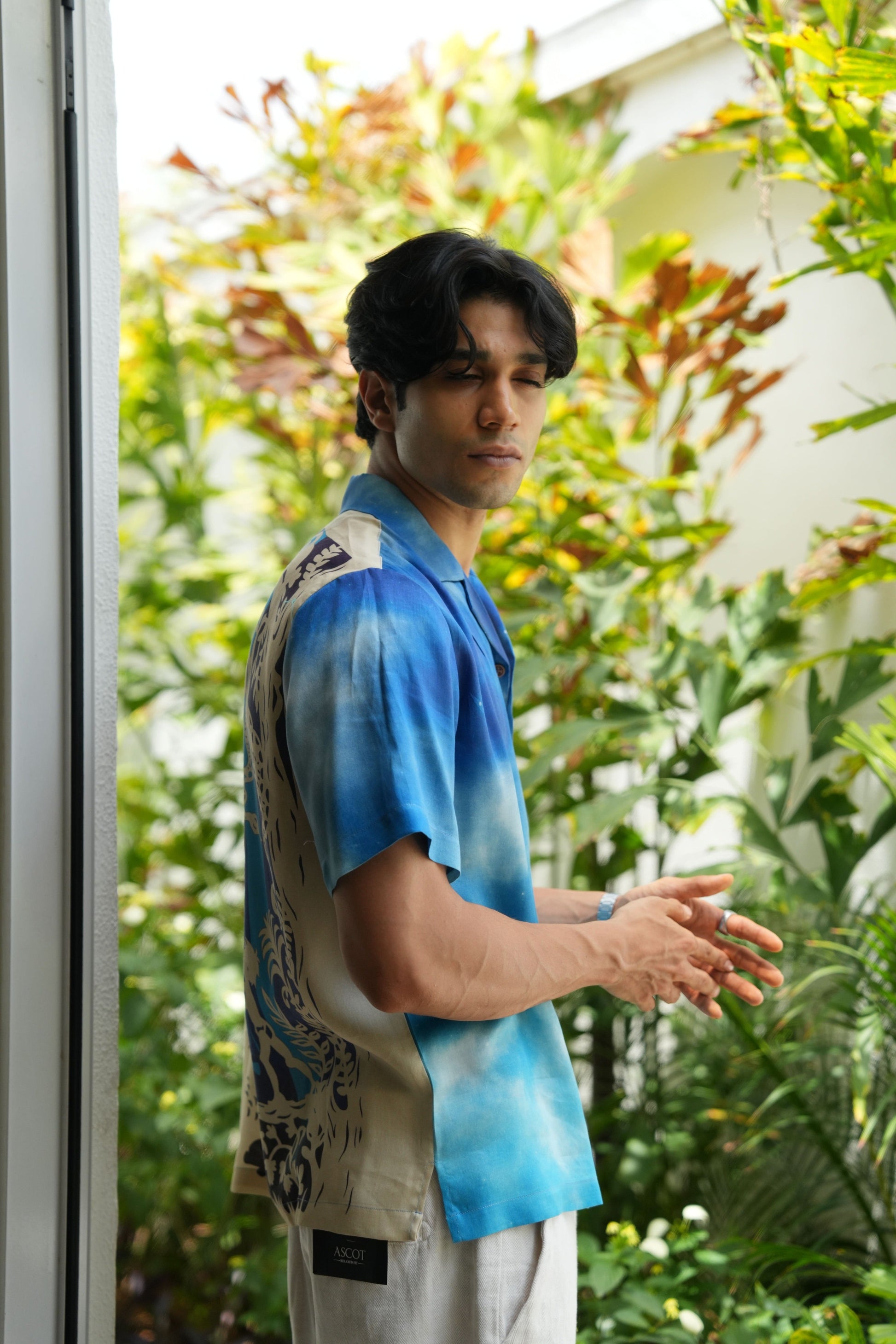 Jungle Guardian Relaxed Fit Cuban Collar Shirt