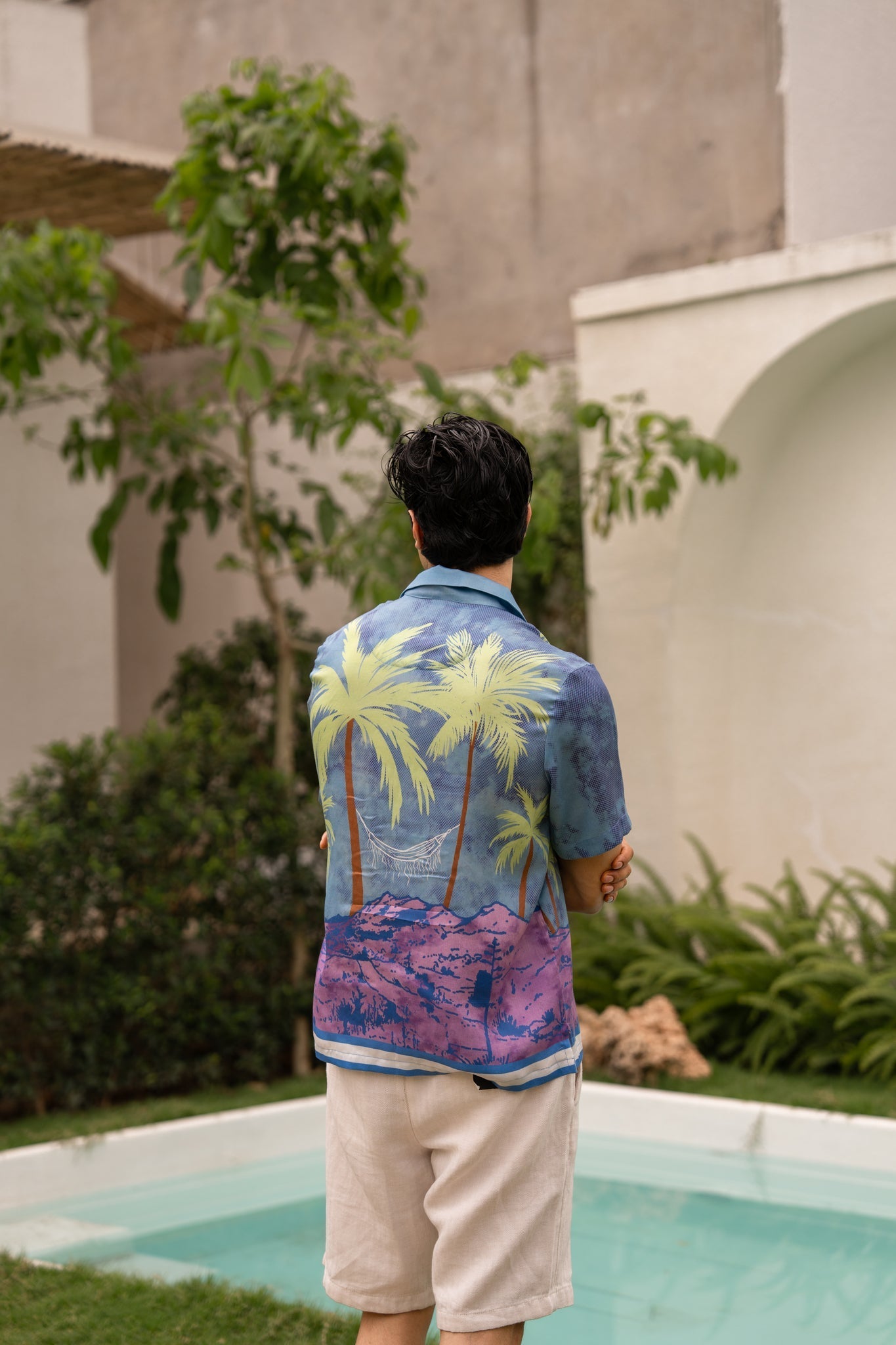 Coastal Breeze Relaxed Fit Cuban Collar Shirt