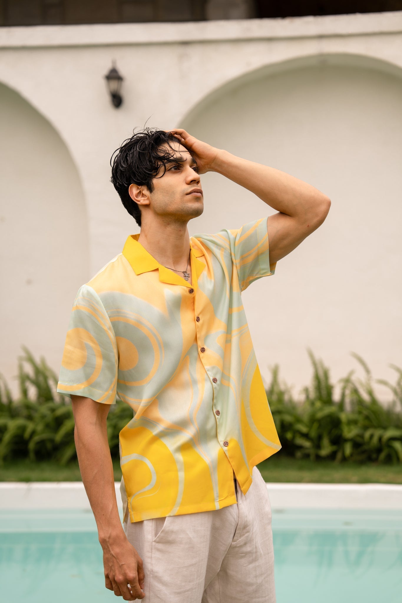 Sunwave Breeze Relaxed Fit Cuban Collar Shirt