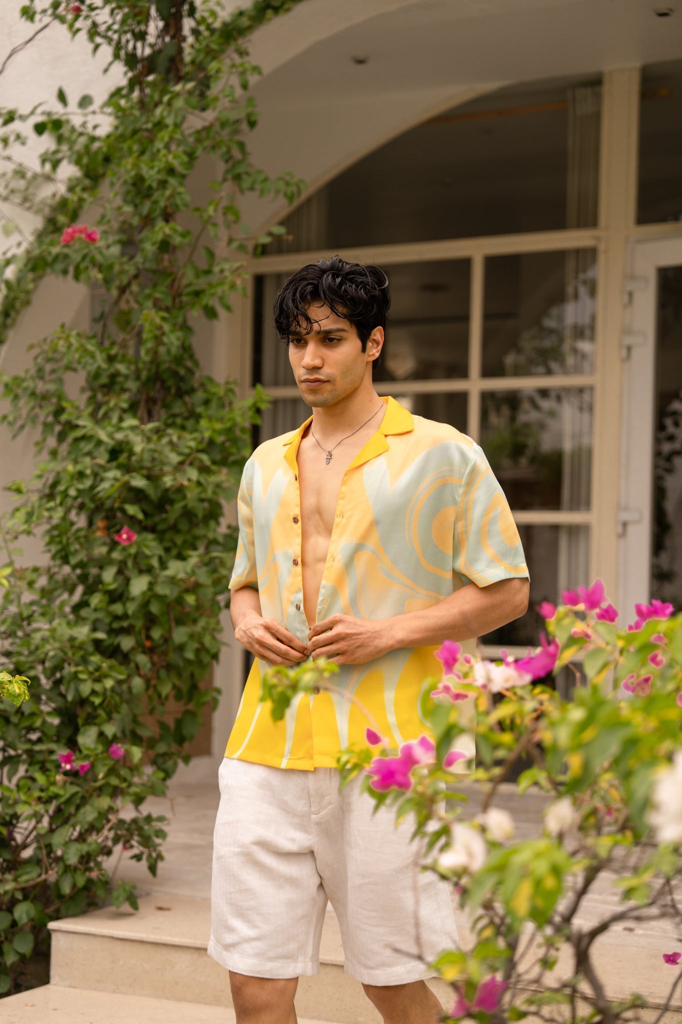 Sunwave Breeze Relaxed Fit Cuban Collar Shirt