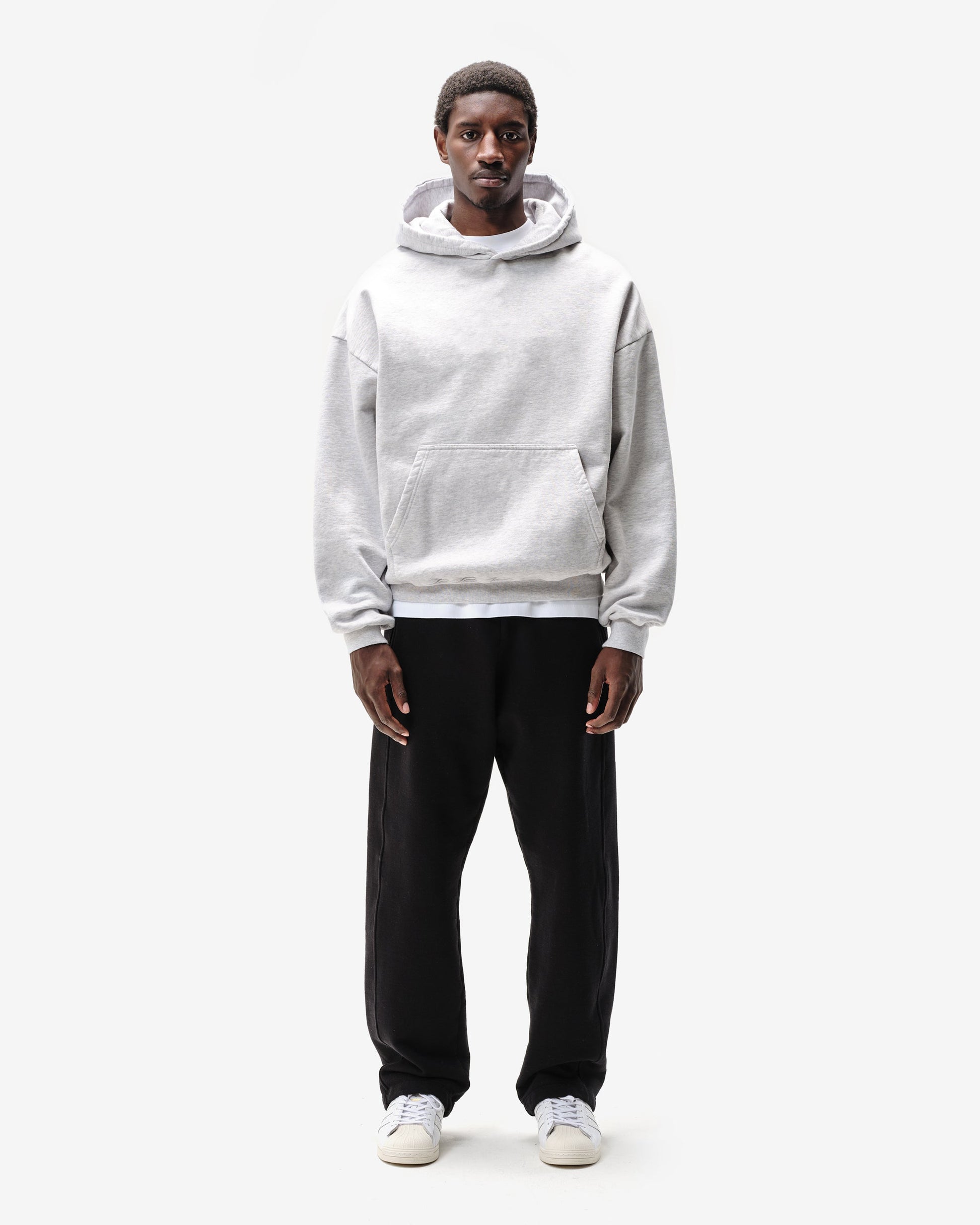 HEAVYWEIGHT HOODIE - MARL GREY