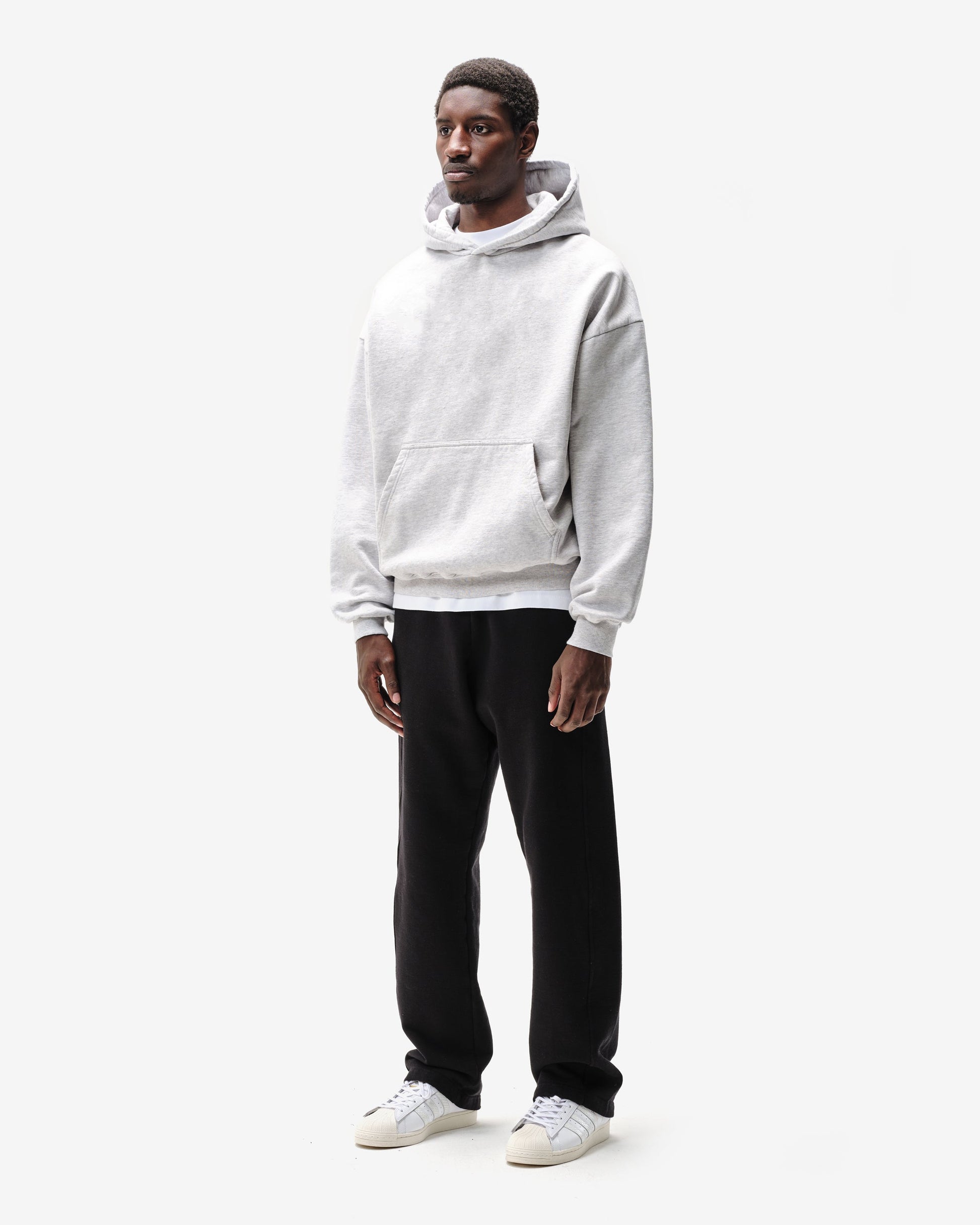HEAVYWEIGHT HOODIE - MARL GREY