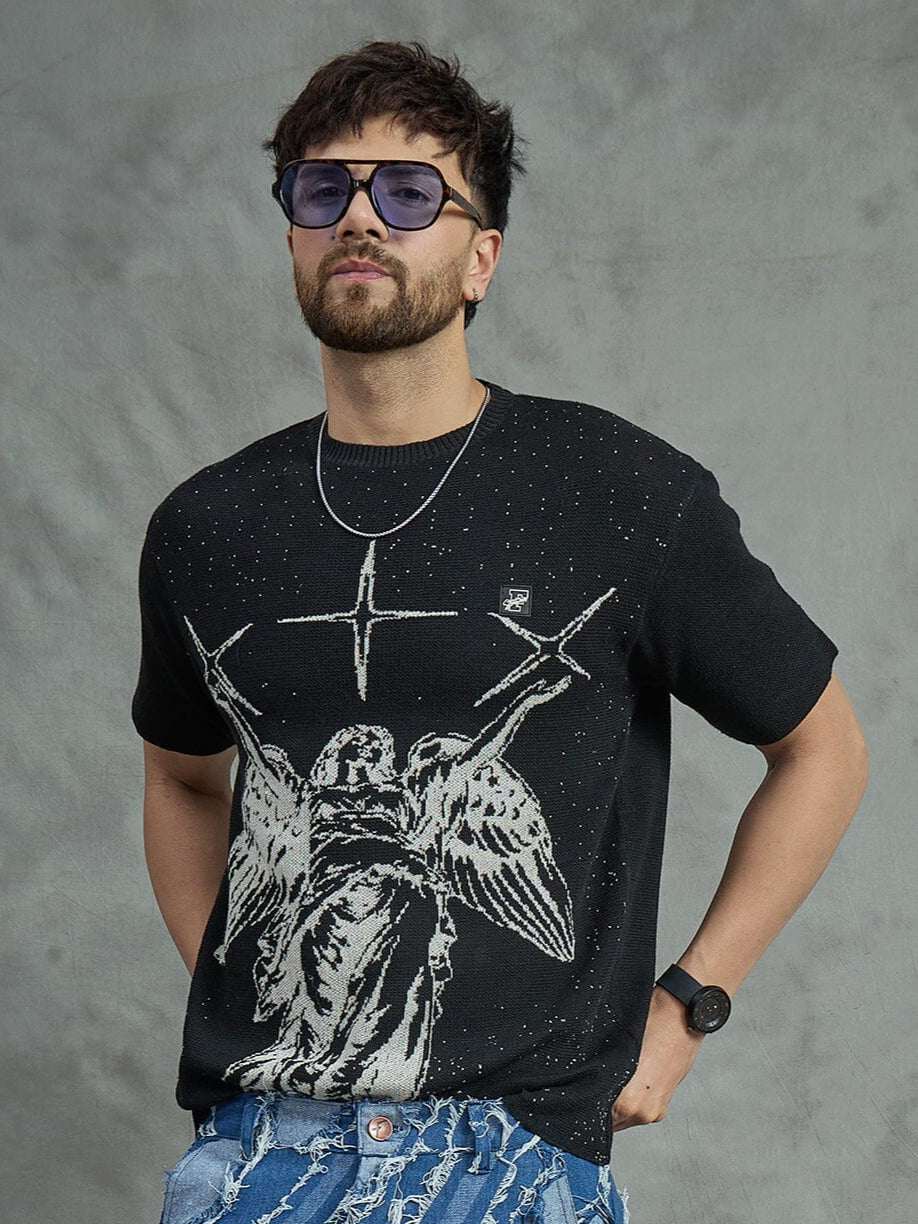 Black Fallen Angel T-Shirt