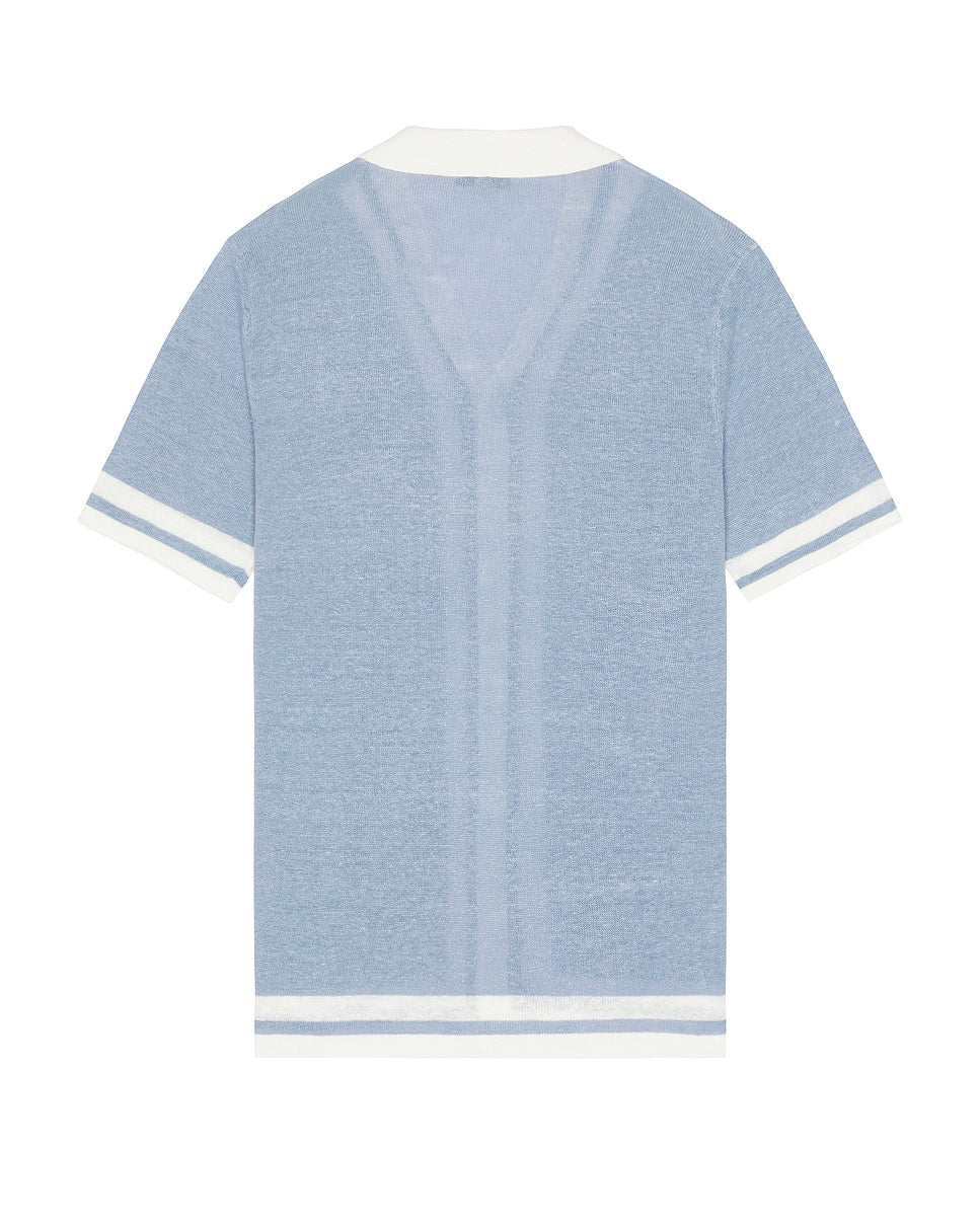 Linen Knit Camp Shirt