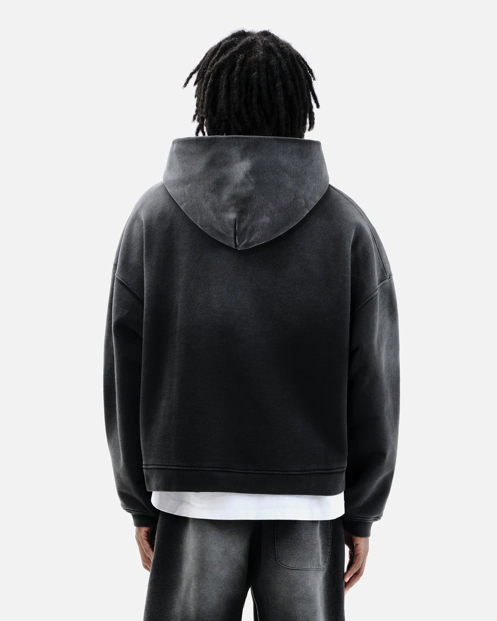SUN FADE HOODIE - BLACK