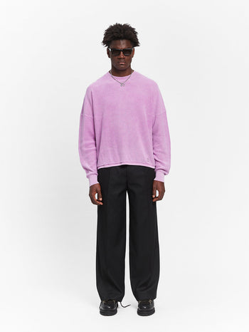 ATELIER KNIT SWEATER - WASHED LILAC