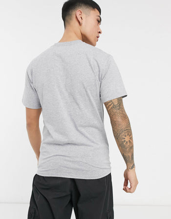 T-SHIRT WITH SMALL LOGO IN GREY