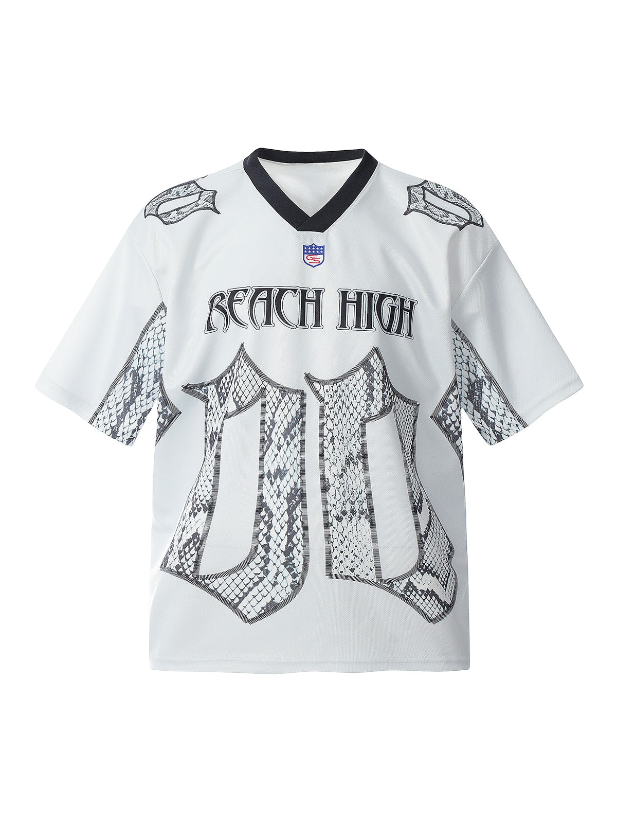 Jersey Style Snake Print T-Shirt - 2418
