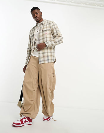 CLASSIC WORKWEAR CAPSULE SHIRT IN CREAM CHECK