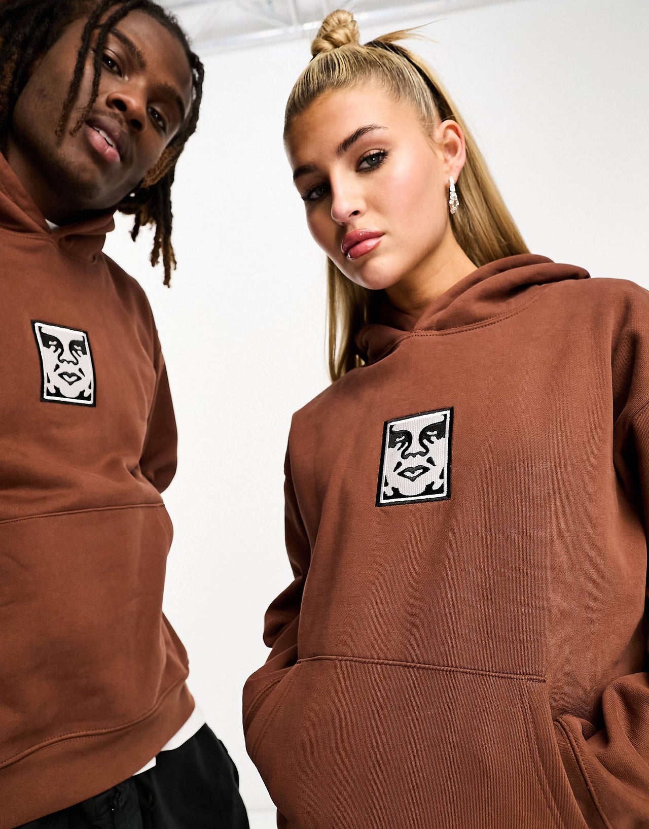 heavyweight unisex hoodie in brown