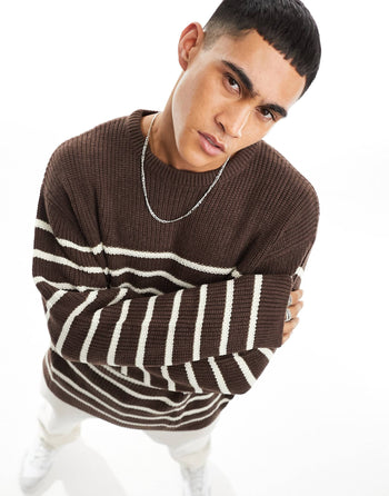 KNITTED SMART CARDIGAN WITH TIPPING IN BLACK