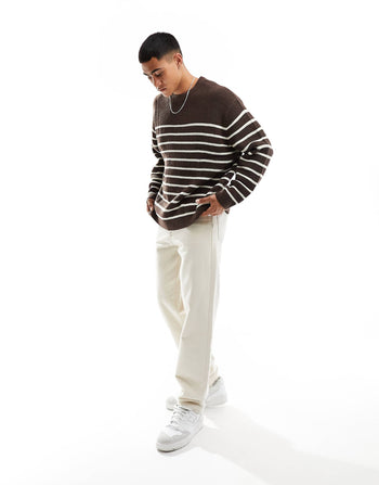 KNITTED SMART CARDIGAN WITH TIPPING IN BLACK