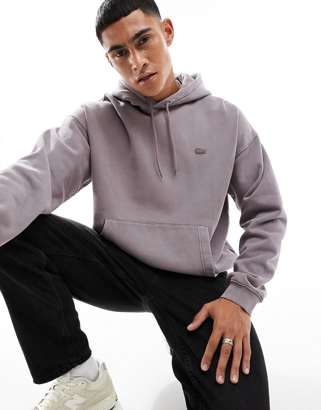 PREMIUM HOODIE IN WASHED PURPLE