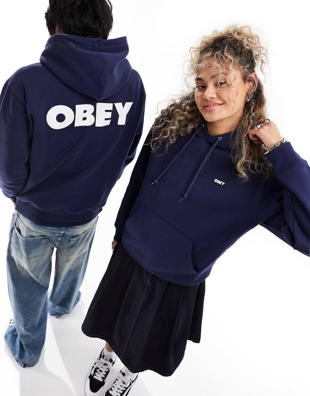 unisex hoodie in navy