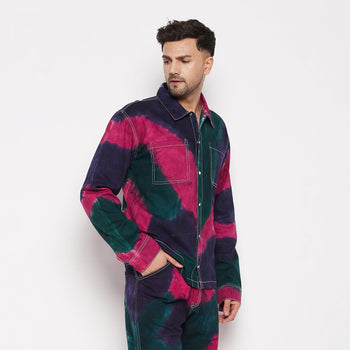 Navy Tri Colour Carpenter Shirt
