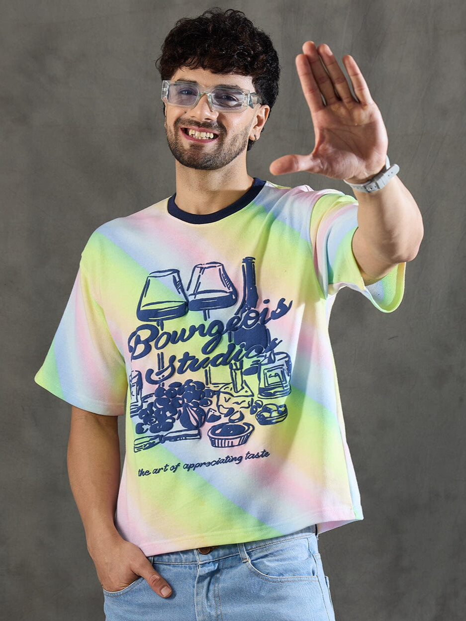 Rainbow Lifestyle Graphic Oversized Tshirt