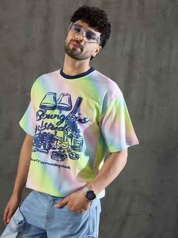 Rainbow Lifestyle Graphic Oversized Tshirt