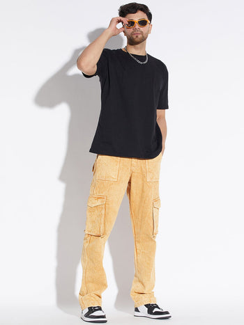 Mustard Washed Carpenter Denim