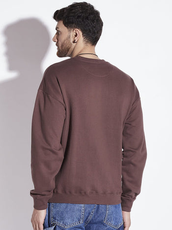 Brown Summit Seeker Oversized Sweatshirt