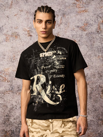 Phantom Letter Print T-shirt