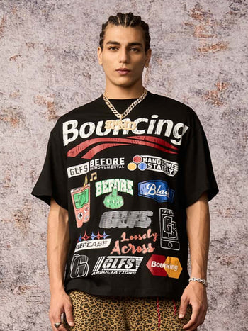 Street Graphic Print T-Shirt - 2415