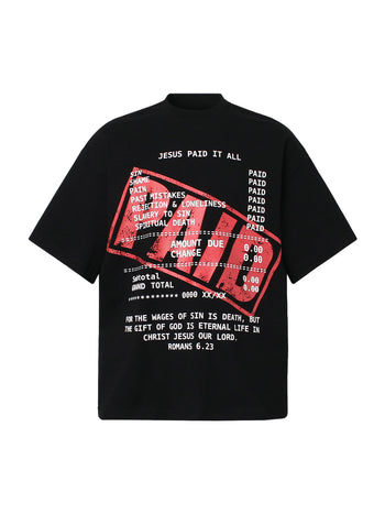 Street PAID Letter Slogan T-shirt