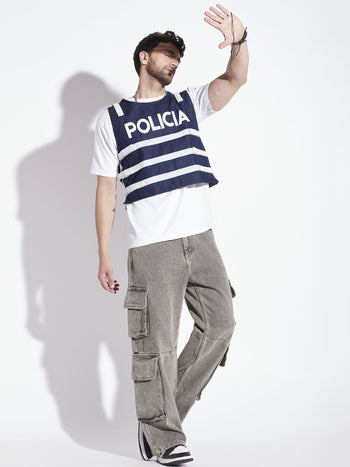 Dark Wash Policia Tactical Jacket