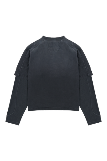 Black Double Layered Long Sleeve