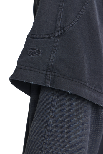 Black Double Layered Long Sleeve