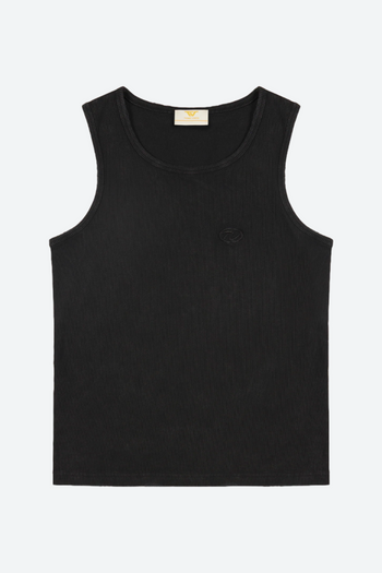 Black "Echoes" Tank Top