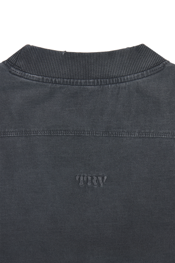 Black Washed Slim Tee