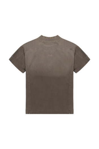 Brown Washed Slim Tee