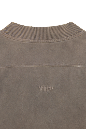 Brown Washed Slim Tee