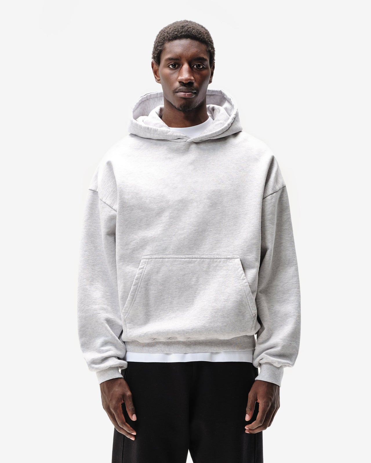 HEAVYWEIGHT HOODIE - MARL GREY