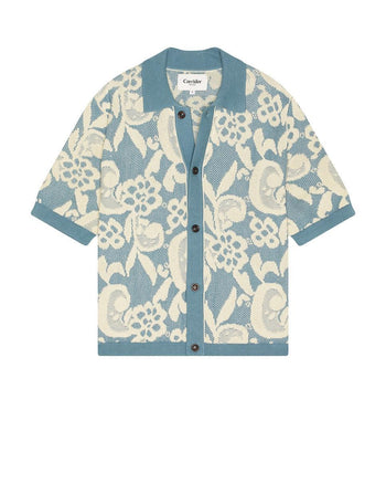 Floral Jacquard Button Down Shirt