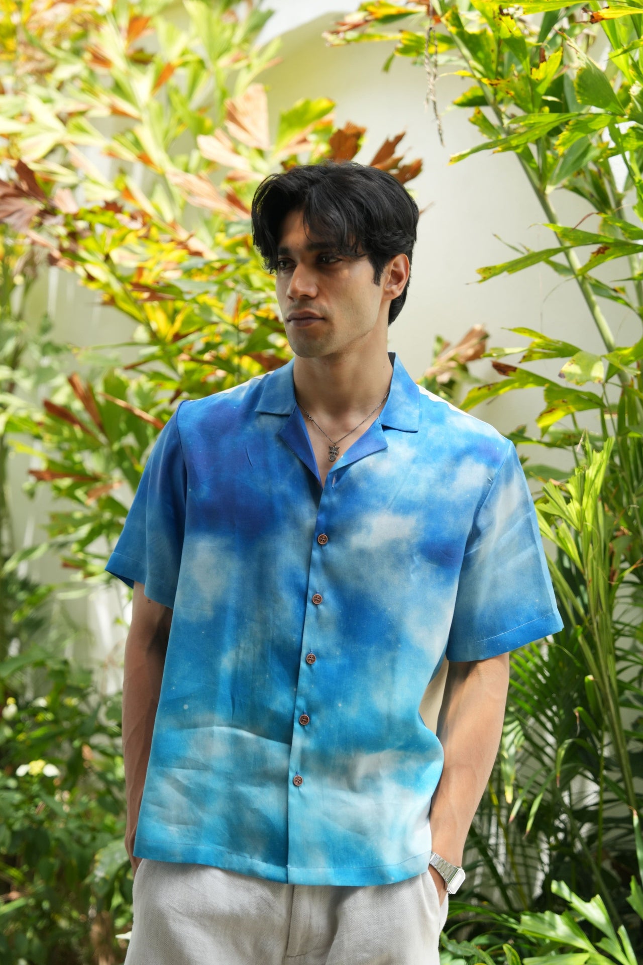 Jungle Guardian Relaxed Fit Cuban Collar Shirt