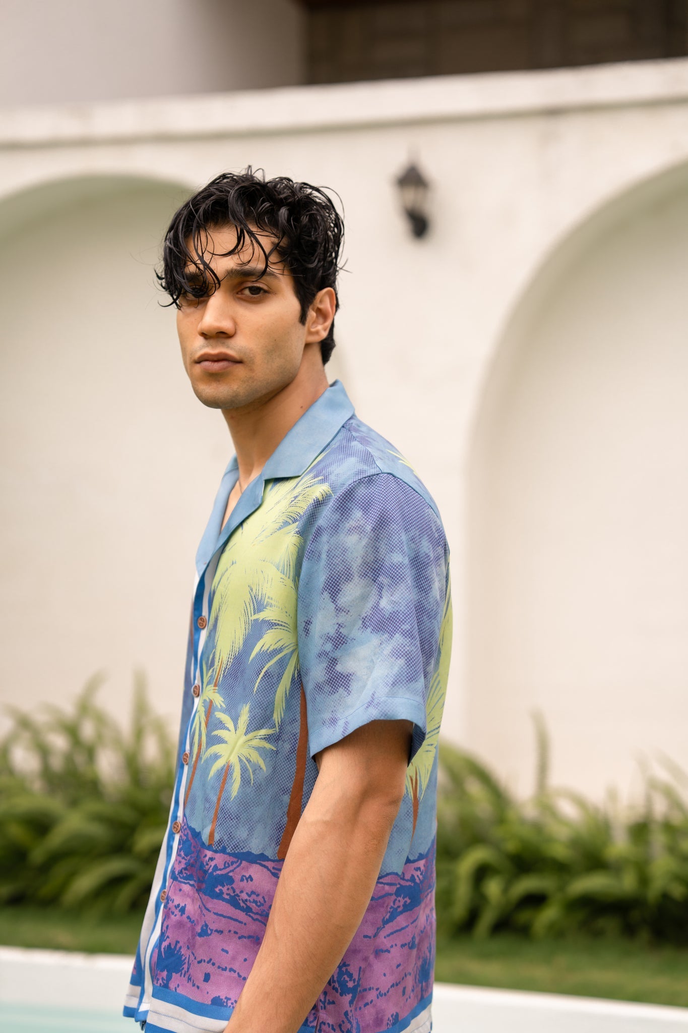 Coastal Breeze Relaxed Fit Cuban Collar Shirt