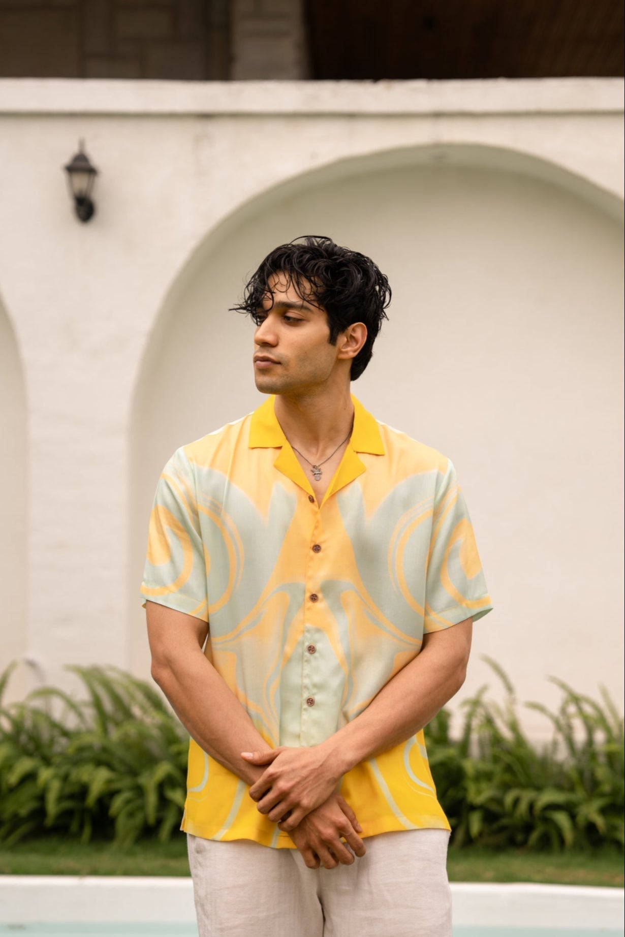 Sunwave Breeze Relaxed Fit Cuban Collar Shirt