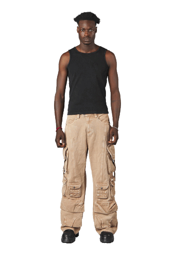 Black "Echoes" Tank Top