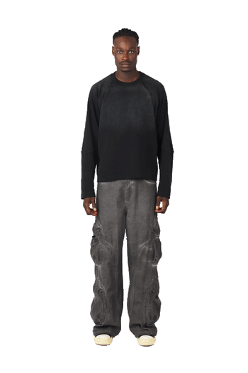 Black Waffle Longsleeve