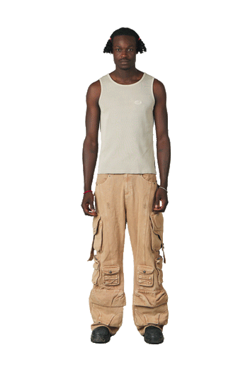 Vintage White "Echoes" Tank Top