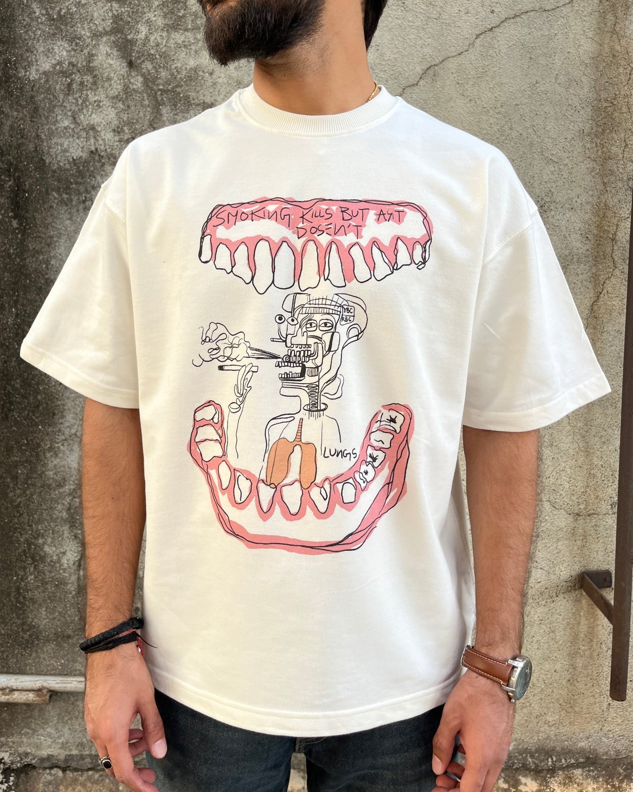 Smoking Kills // Off-White Box Fit Oversized T-shirt