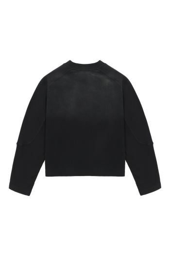Black Waffle Longsleeve