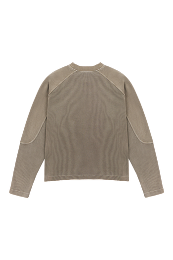 Mud Brown Waffle Longsleeve