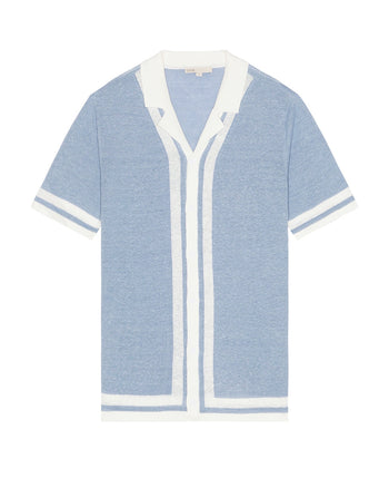 Linen Knit Camp Shirt